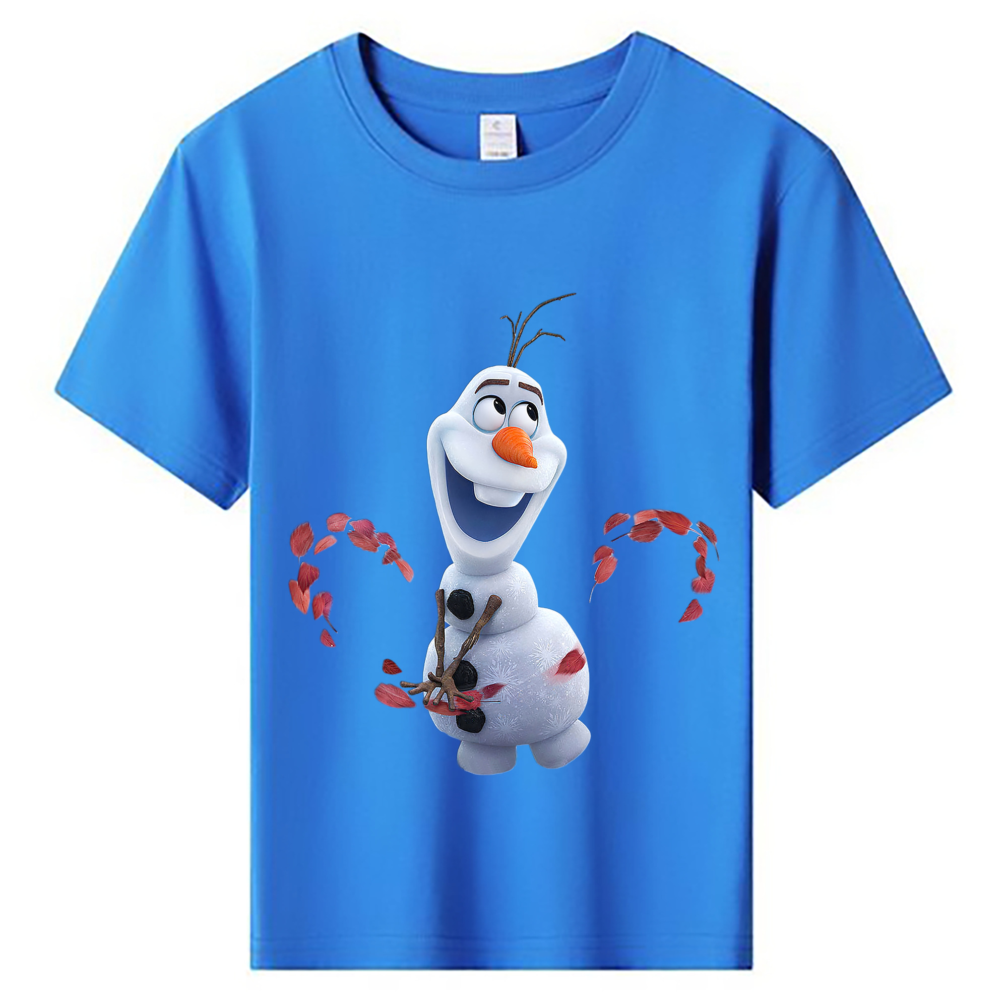 （画像用） アナと雪の女王 アンナ エルサ Frozen Anna Elsa 綿100％キッズTシャツ（フロントプリント）